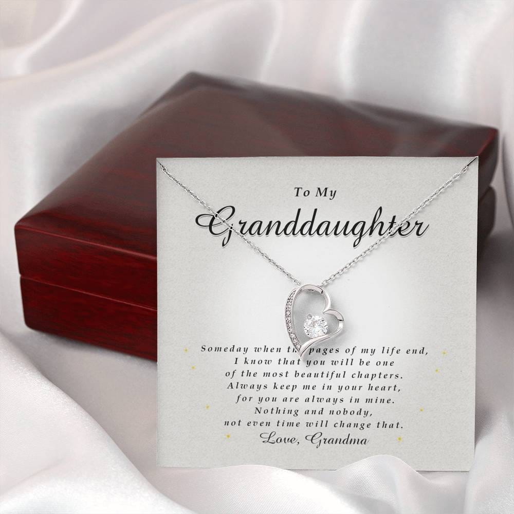 Forever Heart Necklace, Gift for Granddaughter from Grandma
