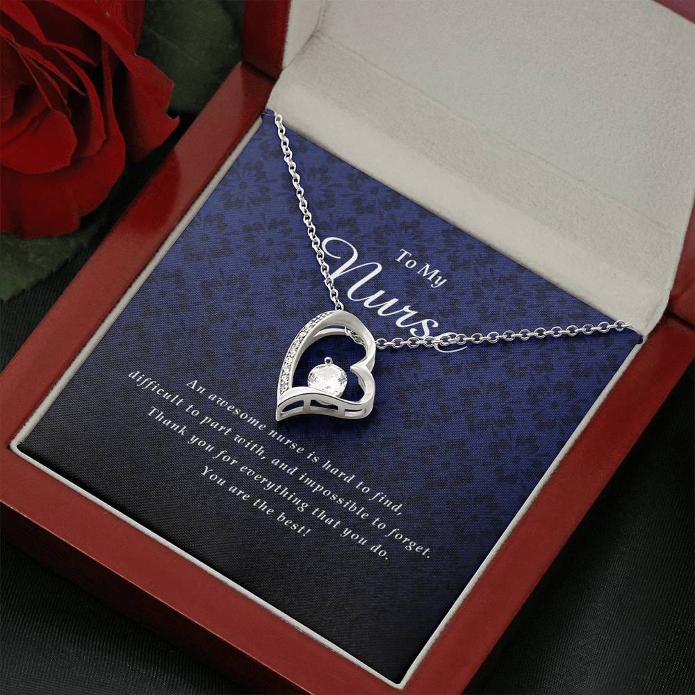 Forever Heart Necklace, Nurse Gift