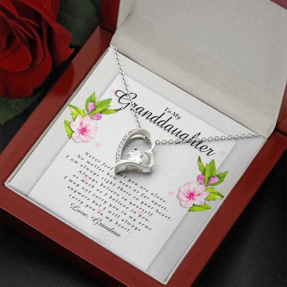 Forever Heart Necklace, Granddaughter Gift from Grandma