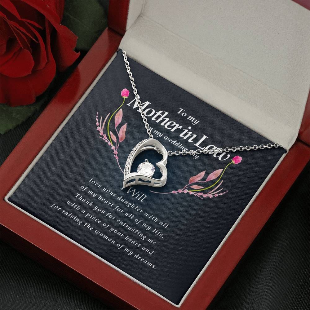 Forever Heart Necklace, Mother In Law Necklace