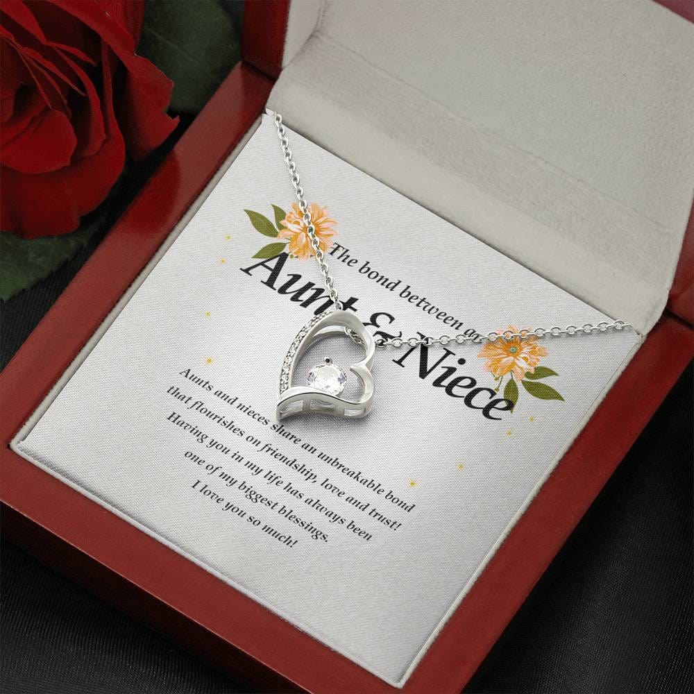 Forever Heart Necklace, Aunt and Niece Necklace