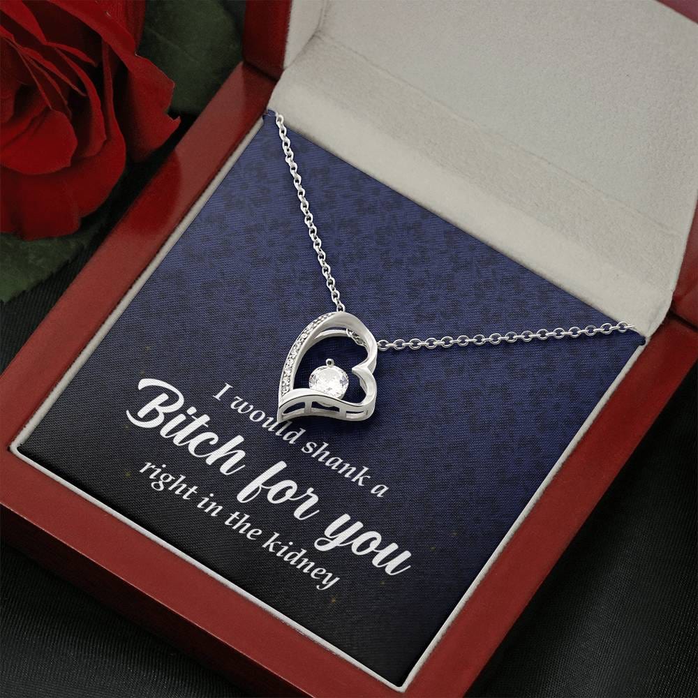 Best Friend Gift, Forever Heart Necklace