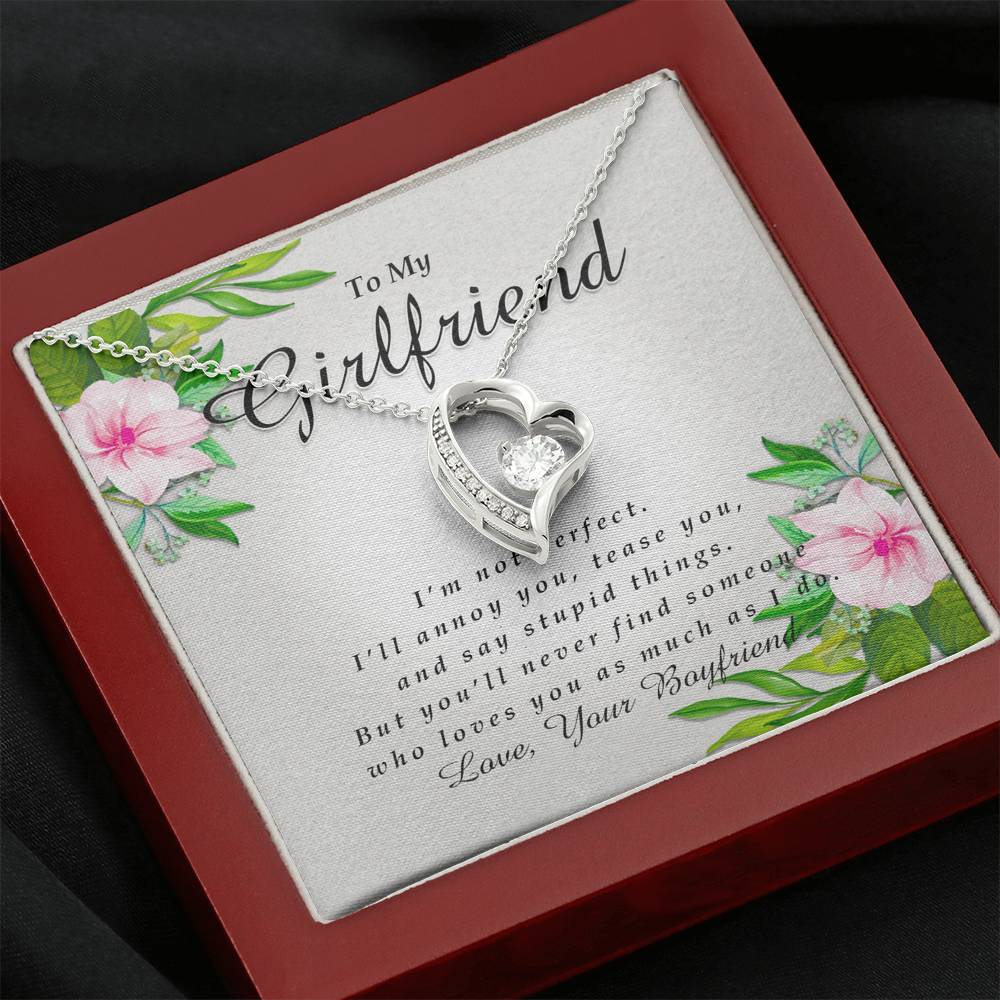 Forever Heart Necklace, To My Girlfriend