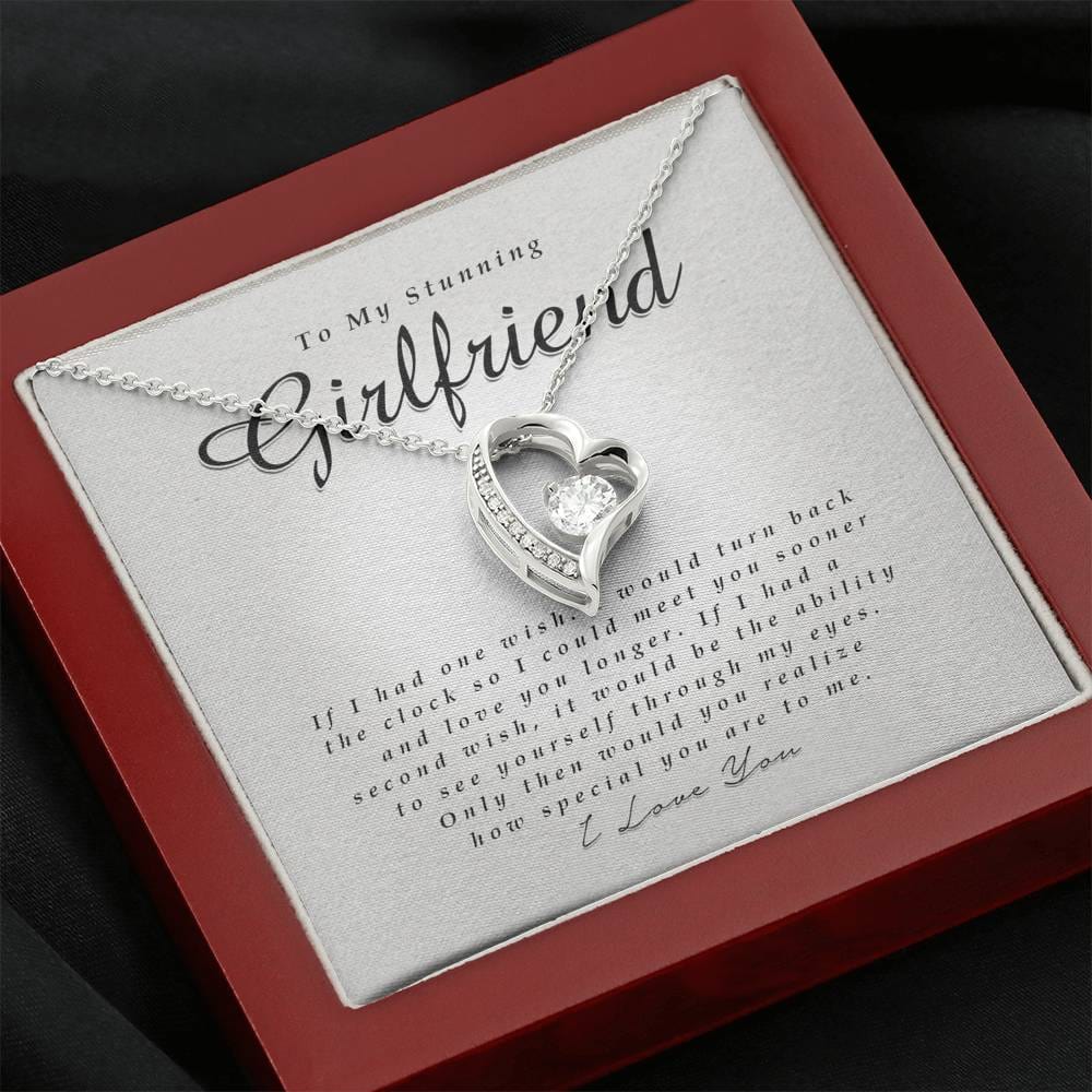 Forever Heart Necklace, To My Stunning Girlfriend