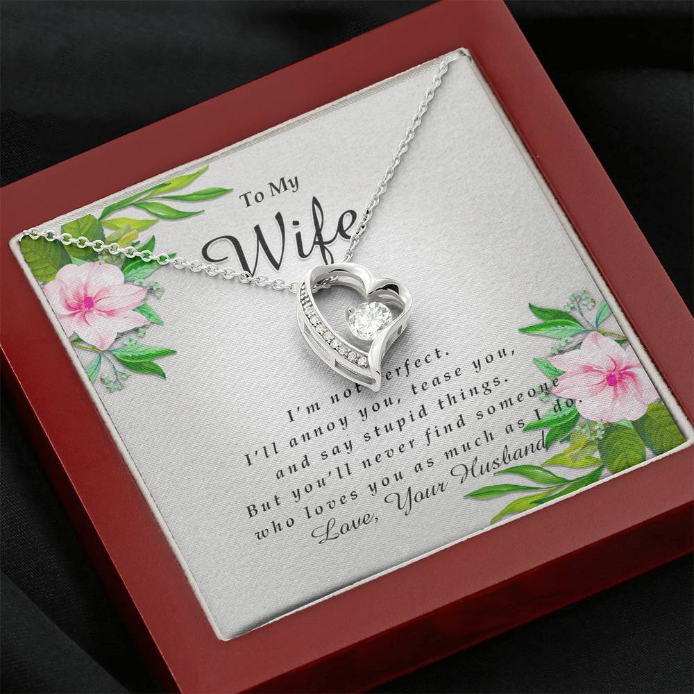 Forever Heart Necklace, To My Wife