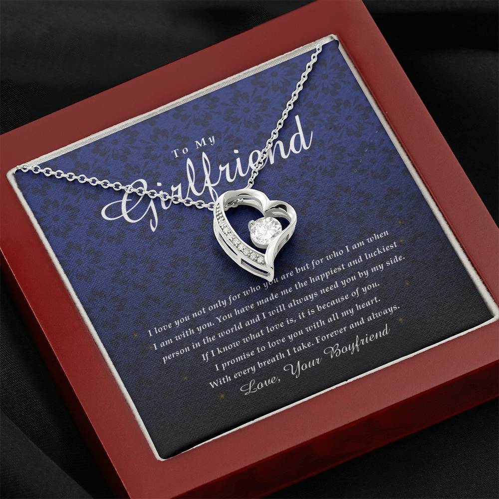 Forever Heart Necklace, To My Girlfriend