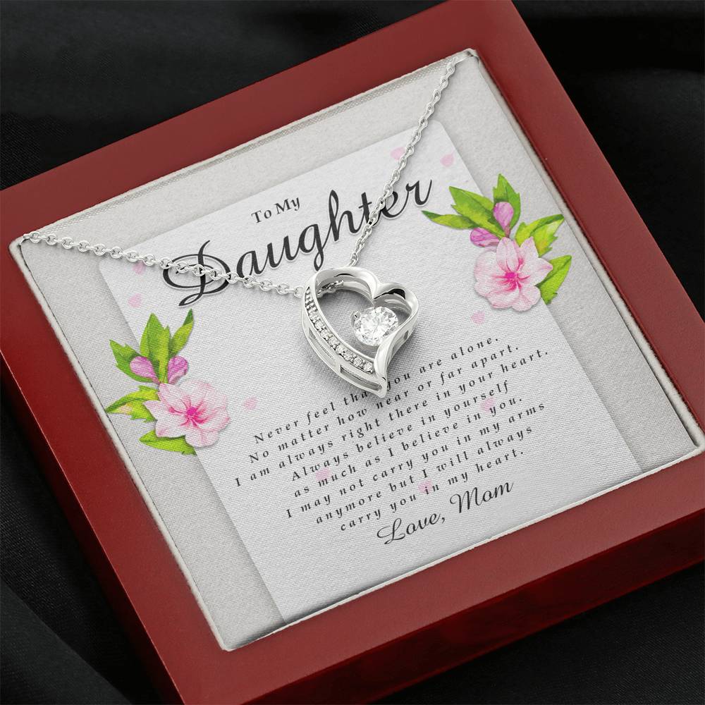 Forever Heart Necklace, Daughter Gift from Mom