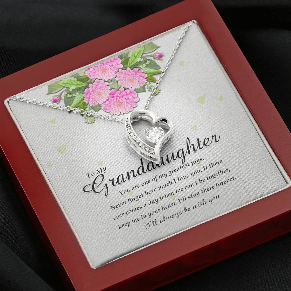Forever Heart Necklace, Granddaughter Gift