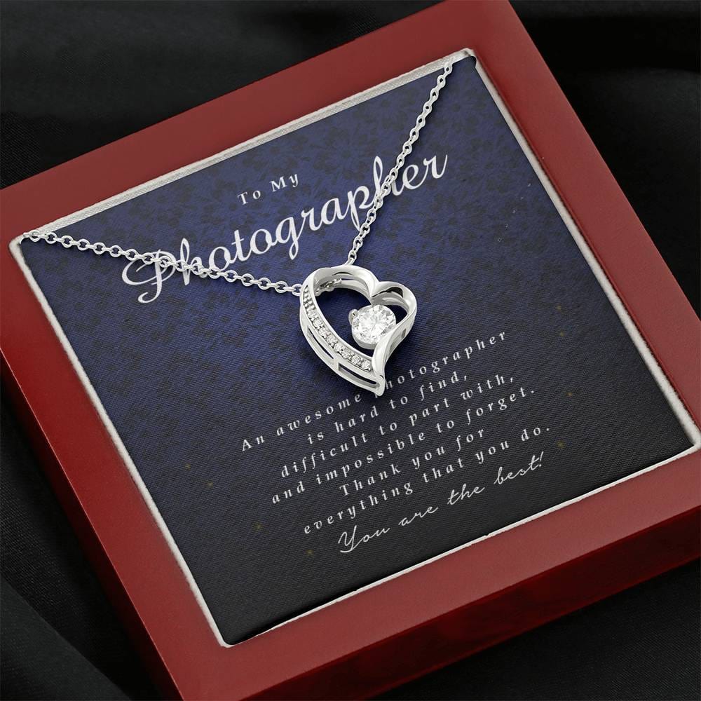 Forever Heart Necklace, To My Photographer