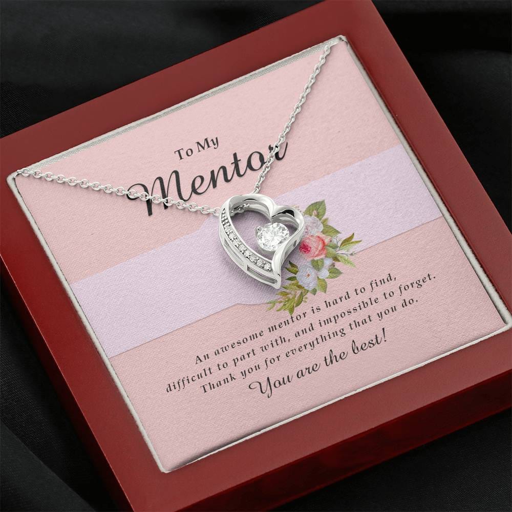 Forever Heart Necklace, Mentor Jewelry Card