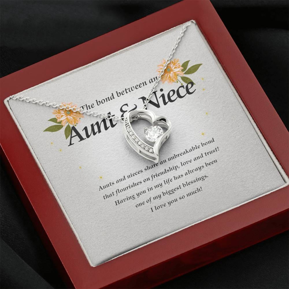 Forever Heart Necklace, Aunt and Niece Necklace