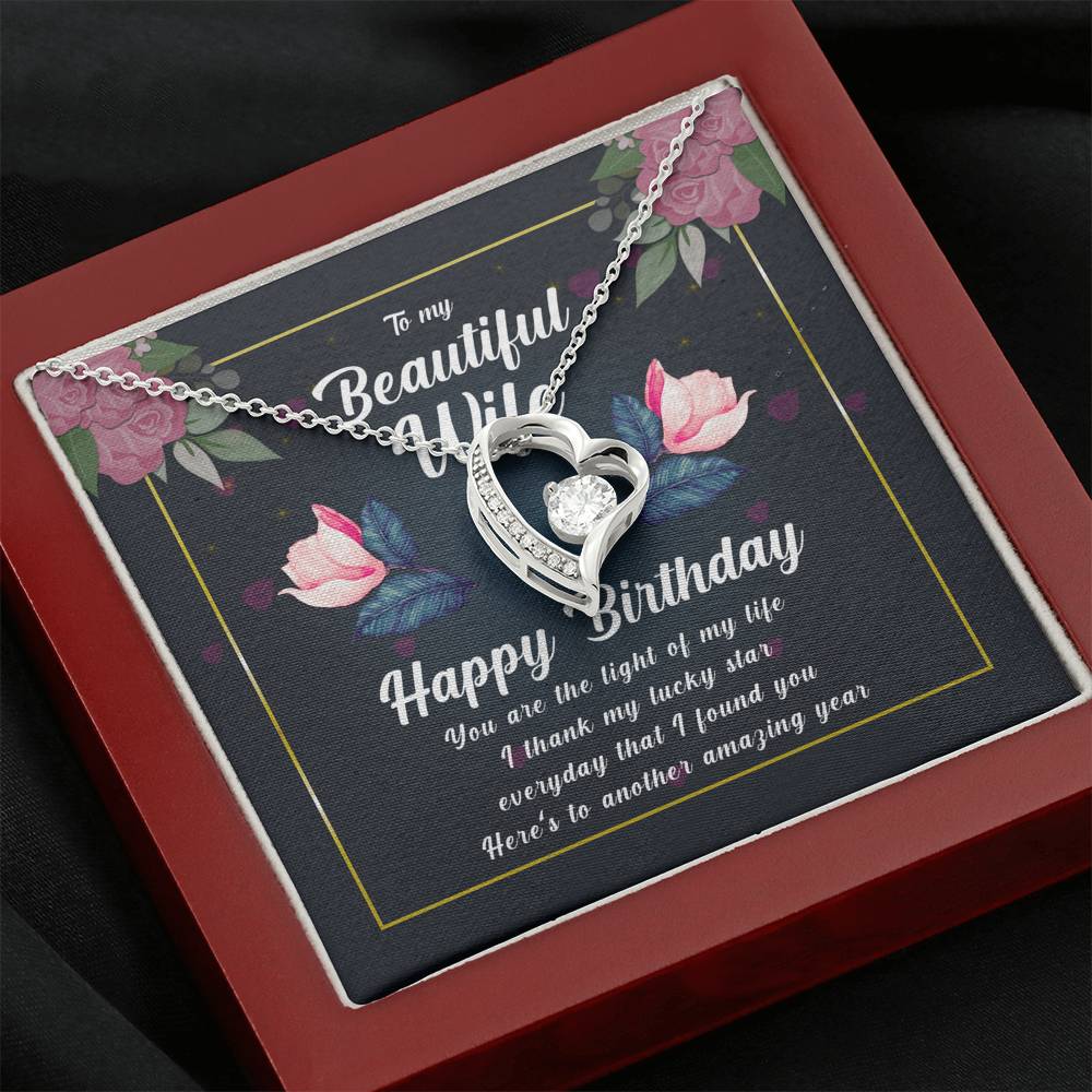 Best Wife Gift from Husband, Forever Heart Necklace