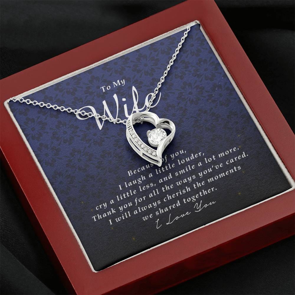 Forever Heart Necklace, To My Wife