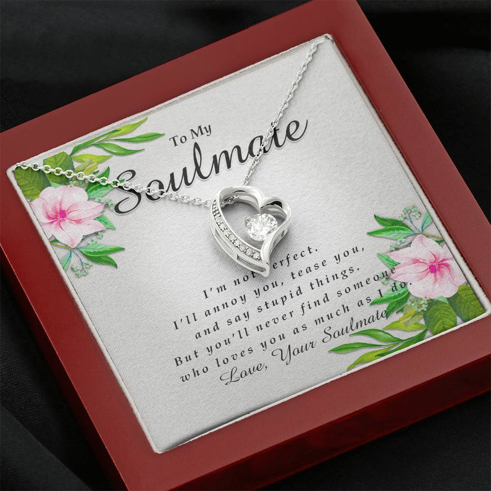 Forever Heart Necklace, To My Soulmate