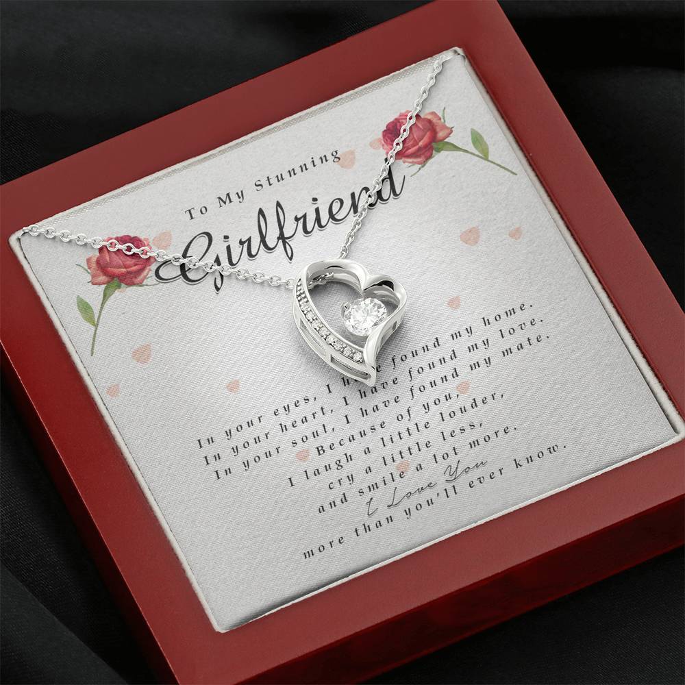 Forever Heart Necklace, To My Stunning Girlfriend
