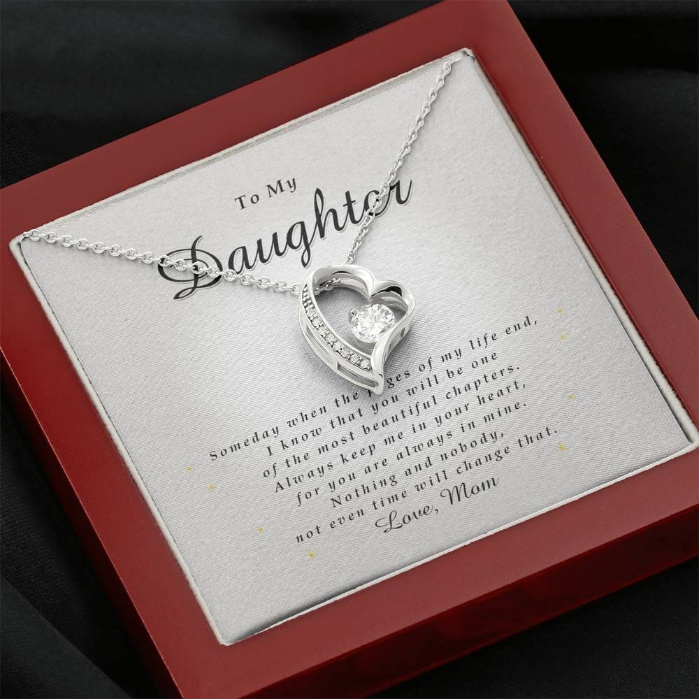 Forever Heart Necklace, Gift for Daughter from Mom