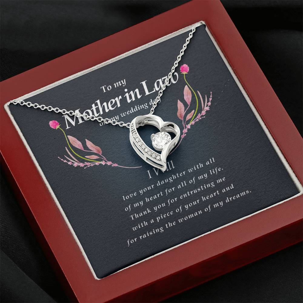 Forever Heart Necklace, Mother In Law Necklace