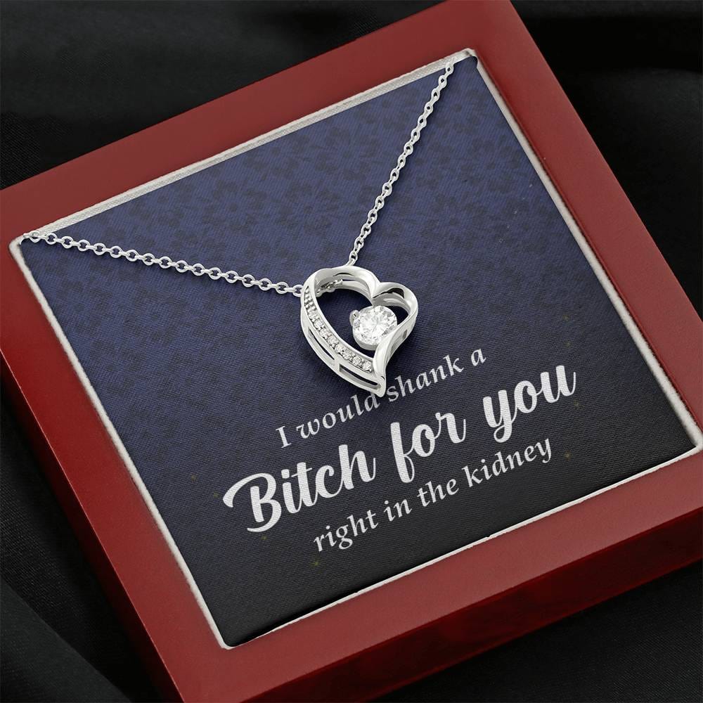 Best Friend Gift, Forever Heart Necklace