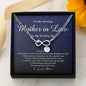Infinity Bracelet with Charms, To My Mother In Law, Gift from Bride, Wedding Day Gift from Daughter In Law