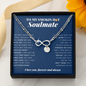 Infinity Bracelet with Charms | To My Smokin Hot Soulmate | Soulmate Gift | Soulmate Jewelry | Soulmate Anniversary Gift | Christmas Gift Idea