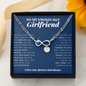 Infinity Bracelet with Charms | To My Smokin Hot Girlfriend | Engraved Gift | Girlfriend Jewelry | Anniversary Gift | Best Christmas Gift Idea