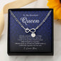 Infinity Bracelet with Charms, To My Beautiful Queen