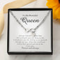 Infinity Bracelet with Charms, To My Beautiful Queen