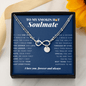Infinity Bracelet with Charms | To My Smokin Hot Soulmate | Soulmate Gift | Soulmate Jewelry | Soulmate Anniversary Gift | Soulmate Christmas Gift Idea