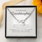 Infinity Bracelet with Charms, To My Beautiful Granddaughter, With Love From Grandma / Grandpa