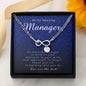 Infinity Bracelet with Charms, Manager Gift, Appreciation Gift, Thank You Gift, Best Gift Idea, Jewelry Card for Her