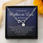 Infinity Bracelet with Charms, To My Mother In Law, Gift from Groom, Wedding Day Gift from Son In Law