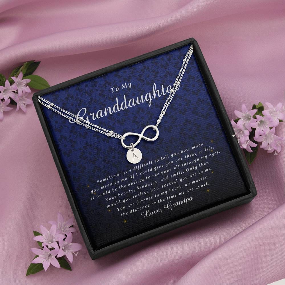 Infinity Bracelet with Charms, Granddaughter Gift