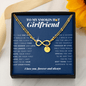 Infinity Bracelet with Charms | To My Smokin Hot Girlfriend | Girlfriend Gift | Girlfriend Jewelry | Girlfriend Anniversary Gift | Best Christmas Gift Idea
