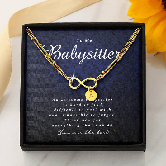Infinity Bracelet with Charms, Babysitter Gift