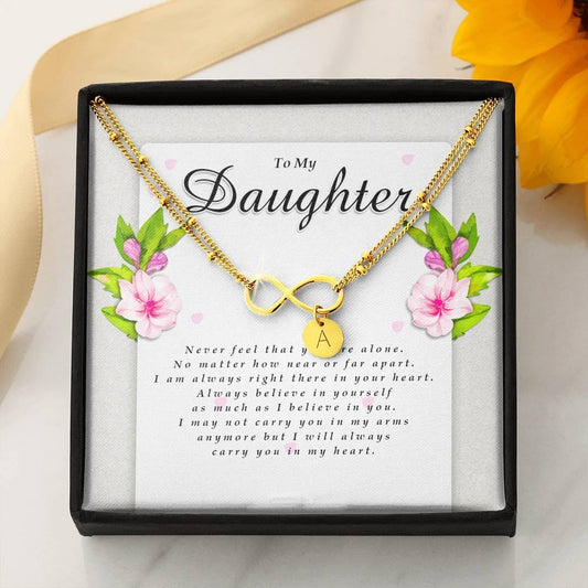 Infinity Bracelet with Charms, Daughter Gift from Dad / Mom