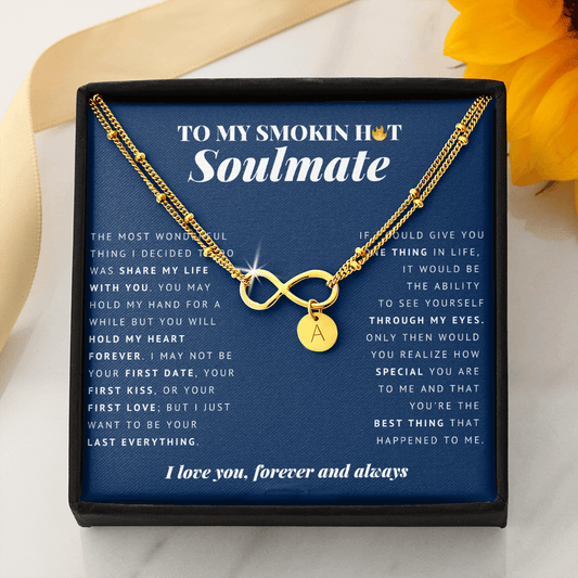 Infinity Bracelet with Charms | To My Smokin Hot Soulmate | Soulmate Gift | Soulmate Jewelry | Soulmate Anniversary Gift | Christmas Gift Idea