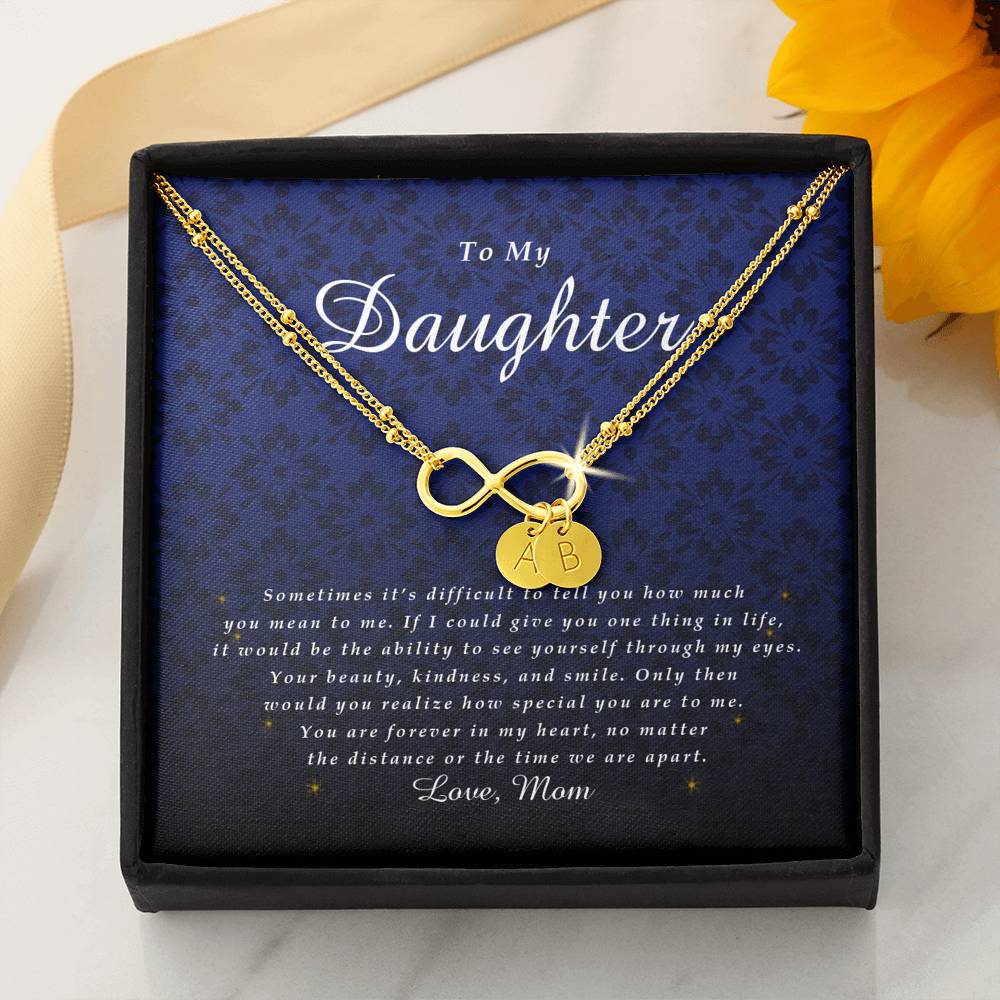 Infinity Bracelet with Charms, Daughter Gift