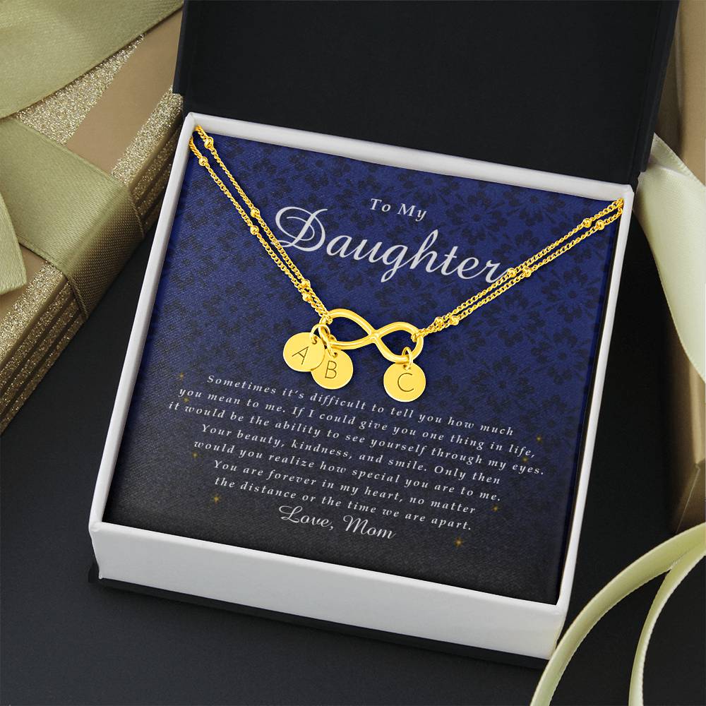 Infinity Bracelet with Charms, Daughter Gift