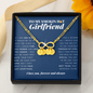 Infinity Bracelet with Charms | To My Smokin Hot Girlfriend | Girlfriend Gift | Girlfriend Jewelry | Girlfriend Anniversary Gift | Best Christmas Gift Idea