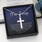 Personalized Cross Necklace, I'm Sorry Gift, Apology Gift For Her, Forgiveness Gift, I’m Sorry Gift For Wife / Girlfriend, Jewelry Card