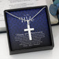Happy 60th Anniversary, Personalized Cross Necklace