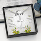 Personalized Cross Necklace, To My Son