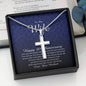 Happy 38th Anniversary, Personalized Cross Necklace
