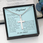 To My Boyfriend, Personalized Cross Necklace