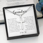 To My Grandson, Personalized Cross Necklace