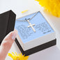 To My Son, Personalized Cross Necklace