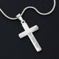 Personalized Cross Necklace, To My Mom, Gift from Groom, Wedding Day Gift from Son