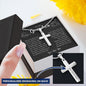 To Our Grandson, Personalized Cross Necklace, Gift from Grandparents