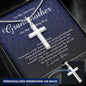 Personalized Cross Necklace, To My Grandmother, Gift from Bride, Wedding Day Gift from Granddaughter