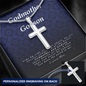 Godmother and Godson Gift | Personalized Cross Necklace | Godson Jewelry | Godson Gift